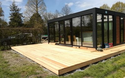 Kiosk-Terrasse im Naturbad fertiggestellt