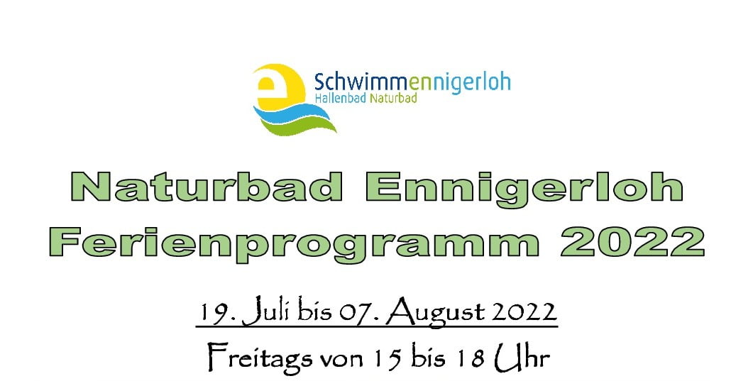 Sommerferienprogramm im Naturbad Ennigerloh