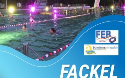 Fackelschwimmen im Naturbad Ennigerloh